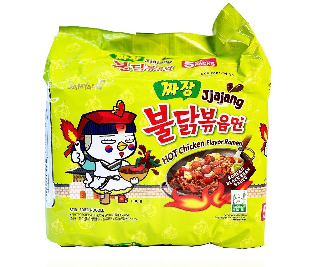 Buldak ramen (5 pack) Jjajang Artificial Spicy Flavor