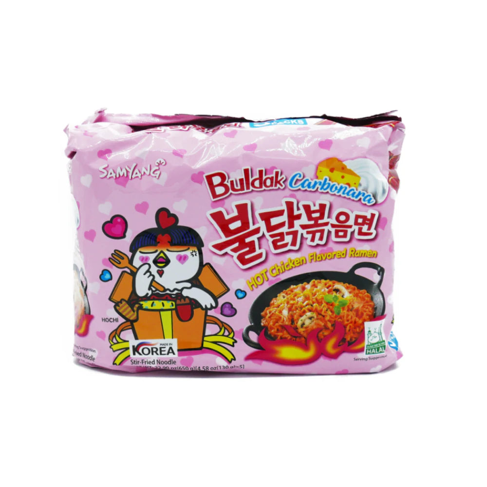 Buldak ramen (5 pack) Carbonara Artificial Spicy Flavor