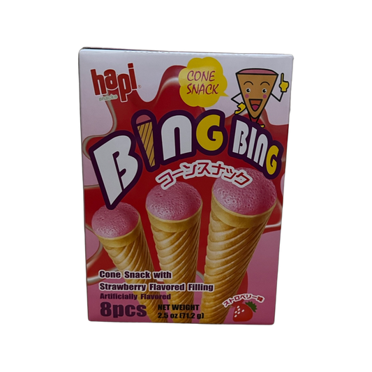 Hapi Bing Bing Strawberry Cone Snack