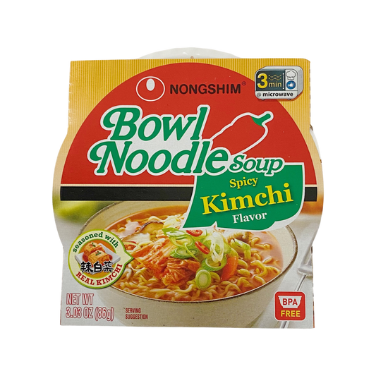 Nongshim Bowl Noodle Soup Spicy Kimchi