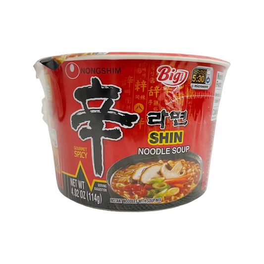 Nongshim Shin Spicy Noodle Cup Ramen (Big Bowl)