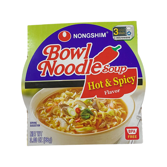 Nongshim Bowl Noodle Soup Hot and Spicy