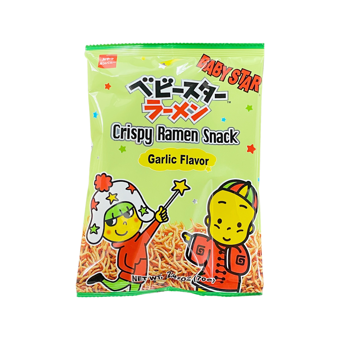 Baby Star Crispy Ramen Snack Garlic Flavor