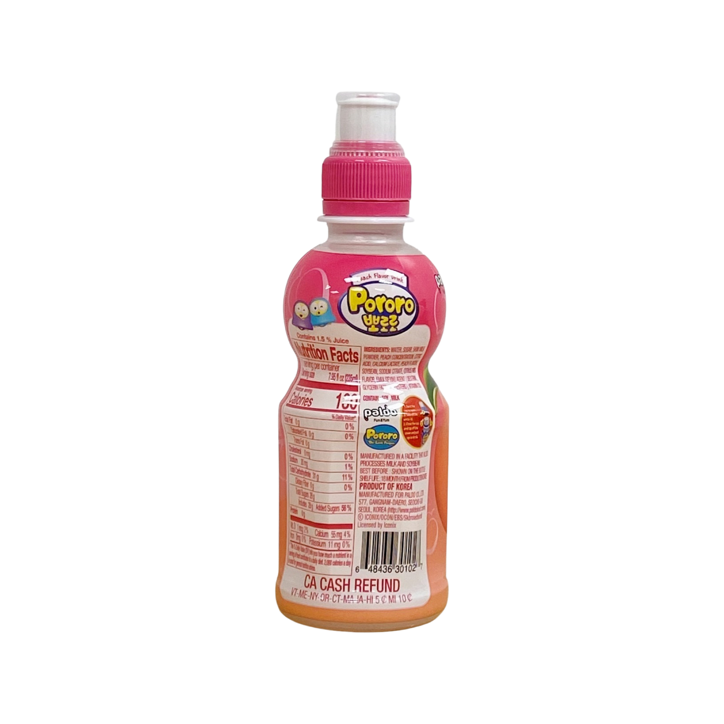 Pororo Peach Flavor Drink