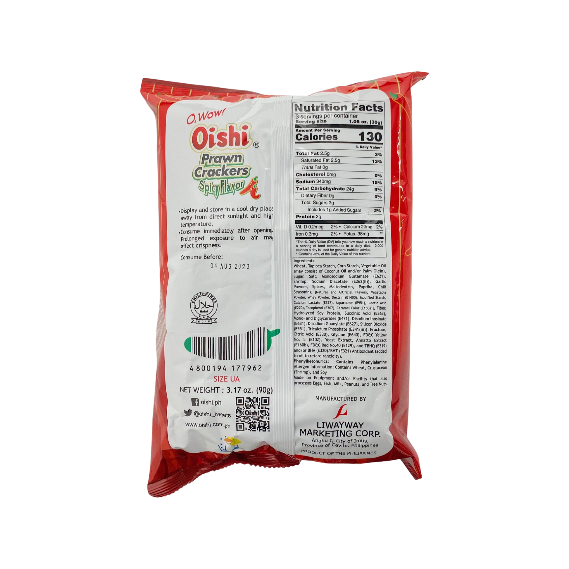 Oishi Spicy Prawn Crackers – SnackingRite