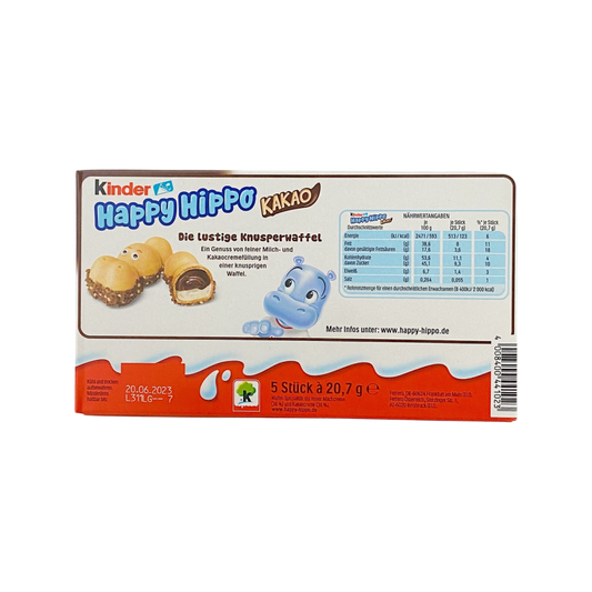 Kinder Happy Hippo Kakao Flavor