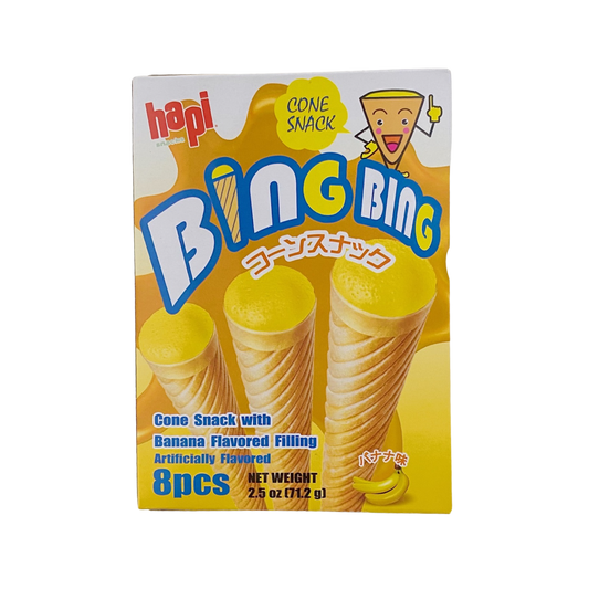 Japanese Banana Flavored Cone Snack