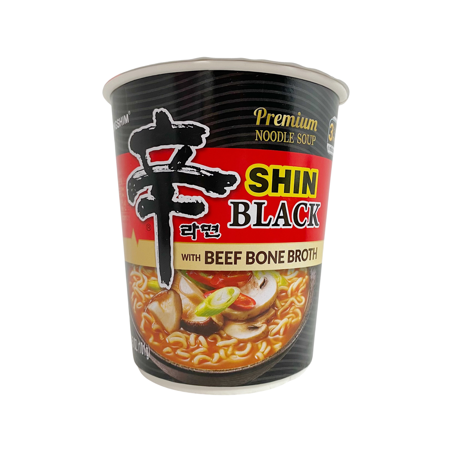 Nongshim Shin Black Beef Brone Broth Cup Ramen